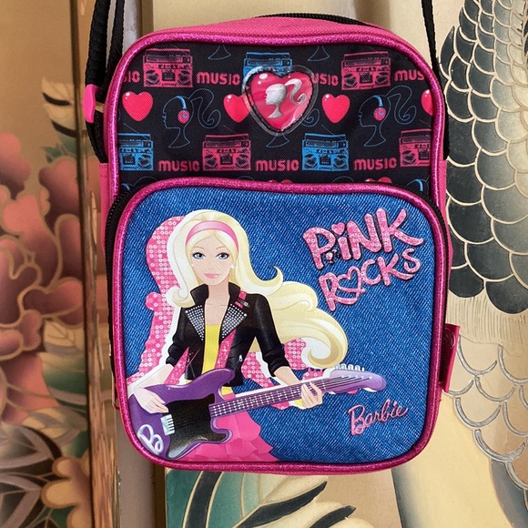 Vintage Barbie crossover purse music Pink Rocks bag satchel - Picture 2 of 7